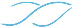 Spirale bleue transparent