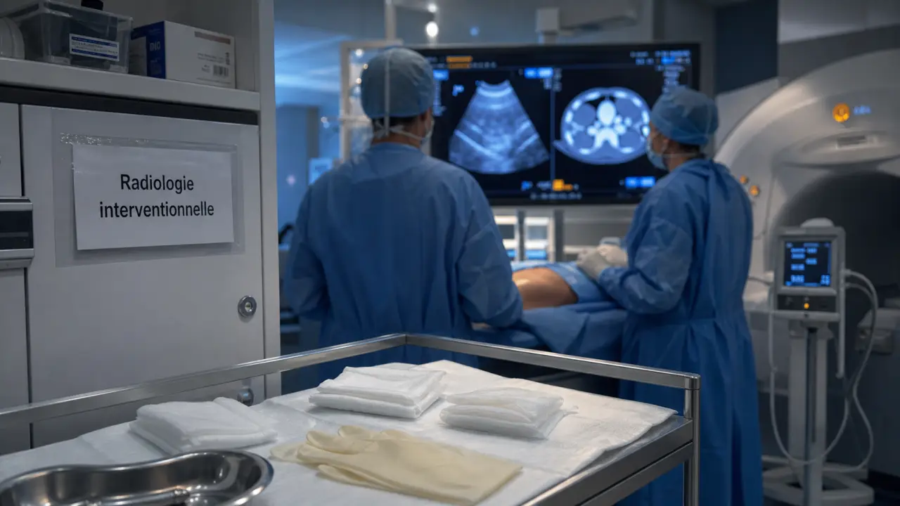 Radiologie interventionnelle Nice : salle d’imagerie pour biopsie et embolisation
