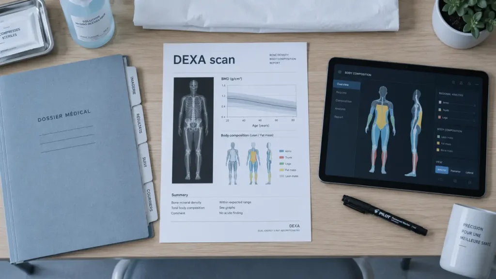 Le DEXA scan mesure la composition corporelle, pas seulement le poids