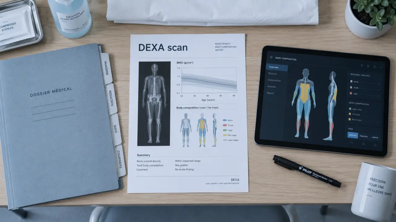 DEXA scan mesure la composition corporelle, pas seulement le poids