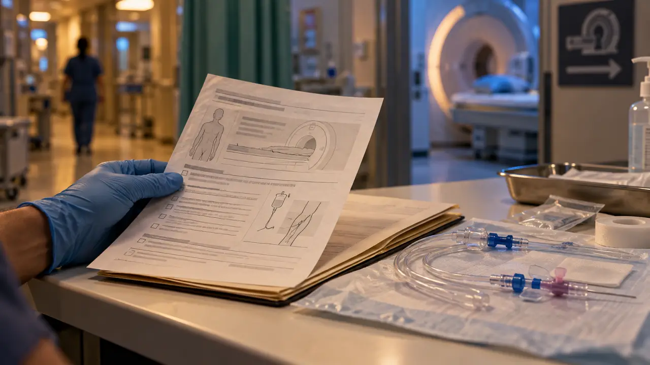 IRM avec injection : gadolinium et cathéter veineux en imagerie médicale